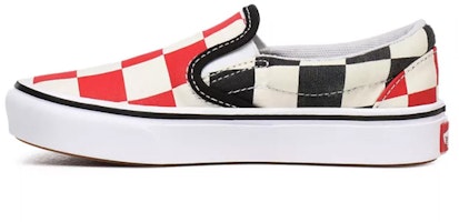 Vans Kid's Big Checker Comfycush Slip-on Black/Red VN0A4U1SXWD Vans Kid's Big Checker Comfycush Slip-on Black/Red VN0A4U1SXWD