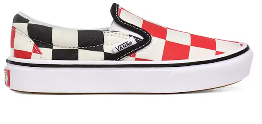 Vans Kid's Big Checker Comfycush Slip-on Black/Red VN0A4U1SXWD Order Vans Kid's Big Checker Comfycush Slip-on Black/Red VN0A4U1SXWD