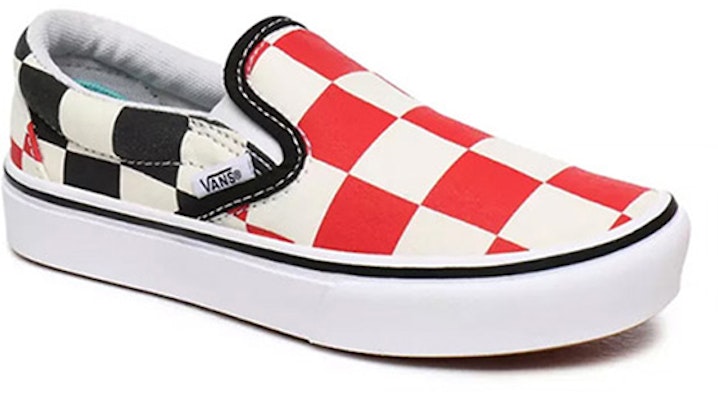 Slip-on Kanak-kanak Vans Big Checker Comfycush Hitam/Merah VN0A4U1SXWD Lookbook Slip-on Kanak-kanak Vans Big Checker Comfycush Hitam/Merah VN0A4U1SXWD