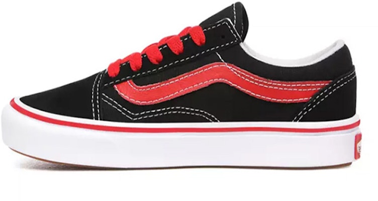 Vans Kid's Pop Comfycush Old Skool Hitam/Merah VN0A4U334HJ Buy Vans Kid's Pop Comfycush Old Skool Hitam/Merah VN0A4U334HJ
