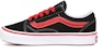 Vans Kid's Pop Comfycush Old Skool Hitam/Merah VN0A4U334HJ