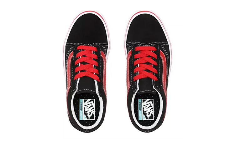 Lookbook Vans Bambino Pop Comfycush Old Skool Nero/Rosso VN0A4U334HJ