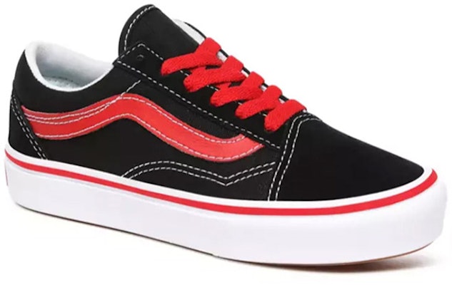 Vans Kid's Pop Comfycush Old Skool Hitam/Merah VN0A4U334HJ Shop Vans Kid's Pop Comfycush Old Skool Hitam/Merah VN0A4U334HJ