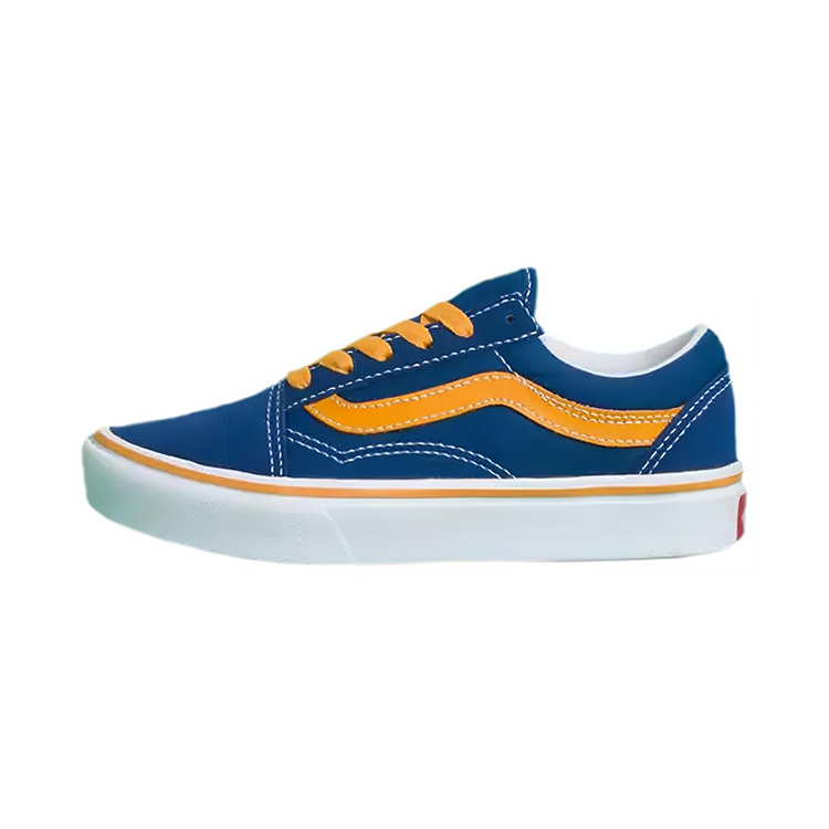 Vans Kid's Pop Comfycush Old Skool Yellow/Blue VN0A4UHAWI5