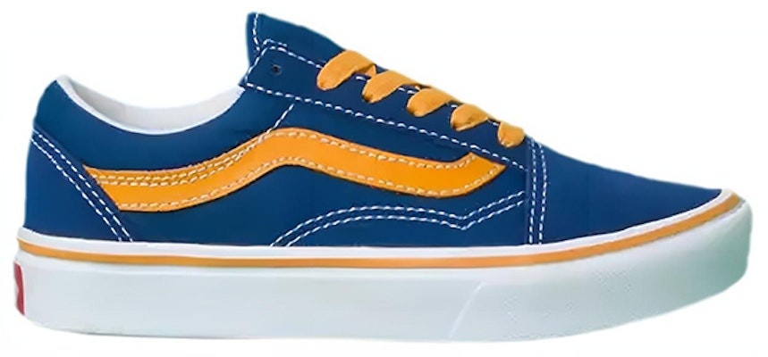 Vans Kid's Pop Comfycush Old Skool Yellow/Blue VN0A4UHAWI5 Order Vans Kid's Pop Comfycush Old Skool Yellow/Blue VN0A4UHAWI5