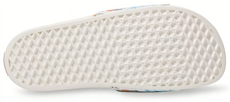 Vans Kide Slide-On Witte Slippers VN0004KIW94 Shop Vans Kide Slide-On Witte Slippers VN0004KIW94
