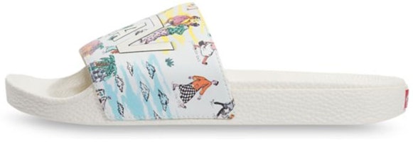 Vans Kide Slide-On White Slippers VN0004KIW94 Vans Kide Slide-On White Slippers VN0004KIW94