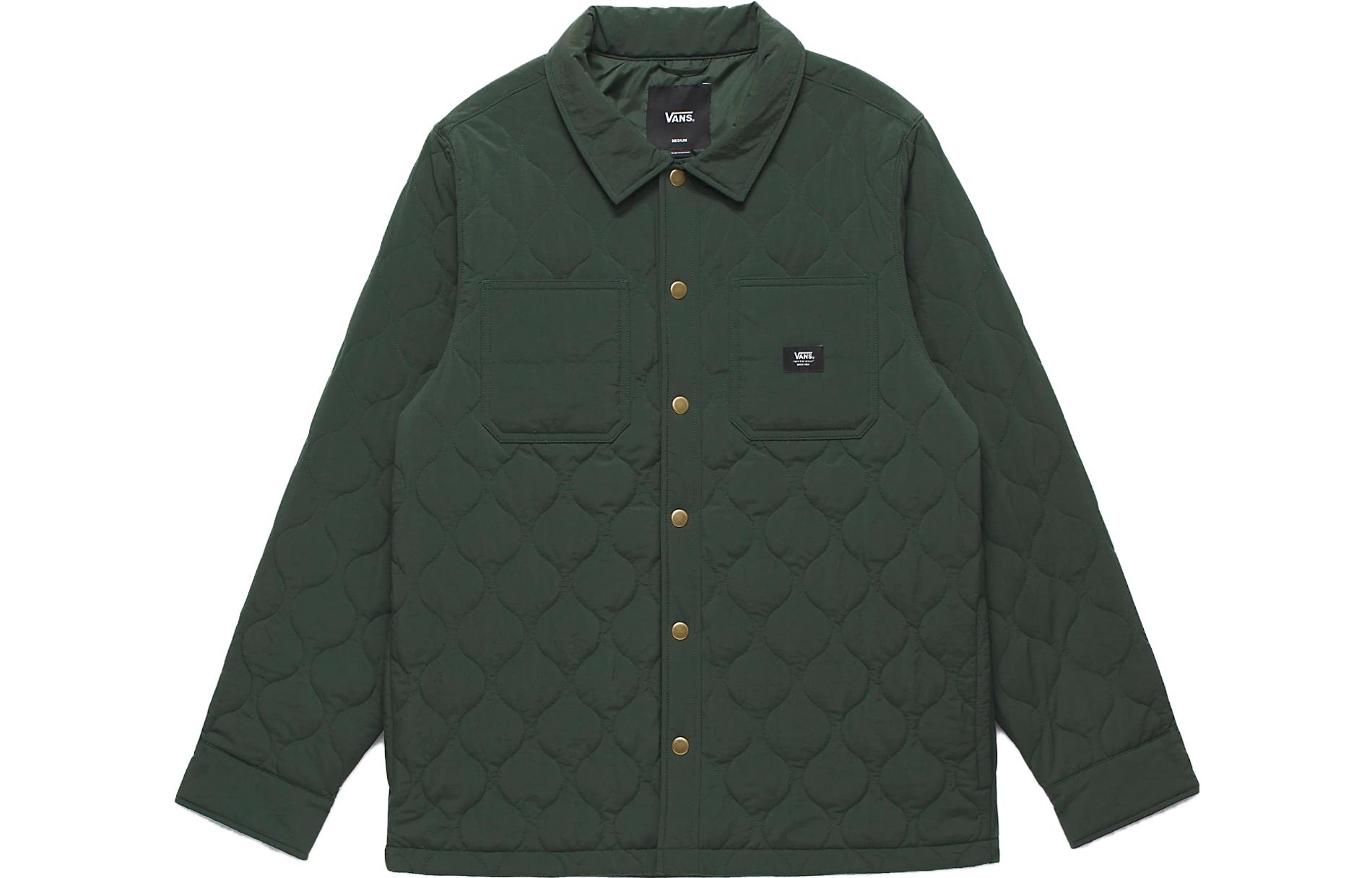 Vans Knox MTE-1 Green Loose-fit Long-sleeve Jacket with Turn-down Collar VN000EXBBZ0