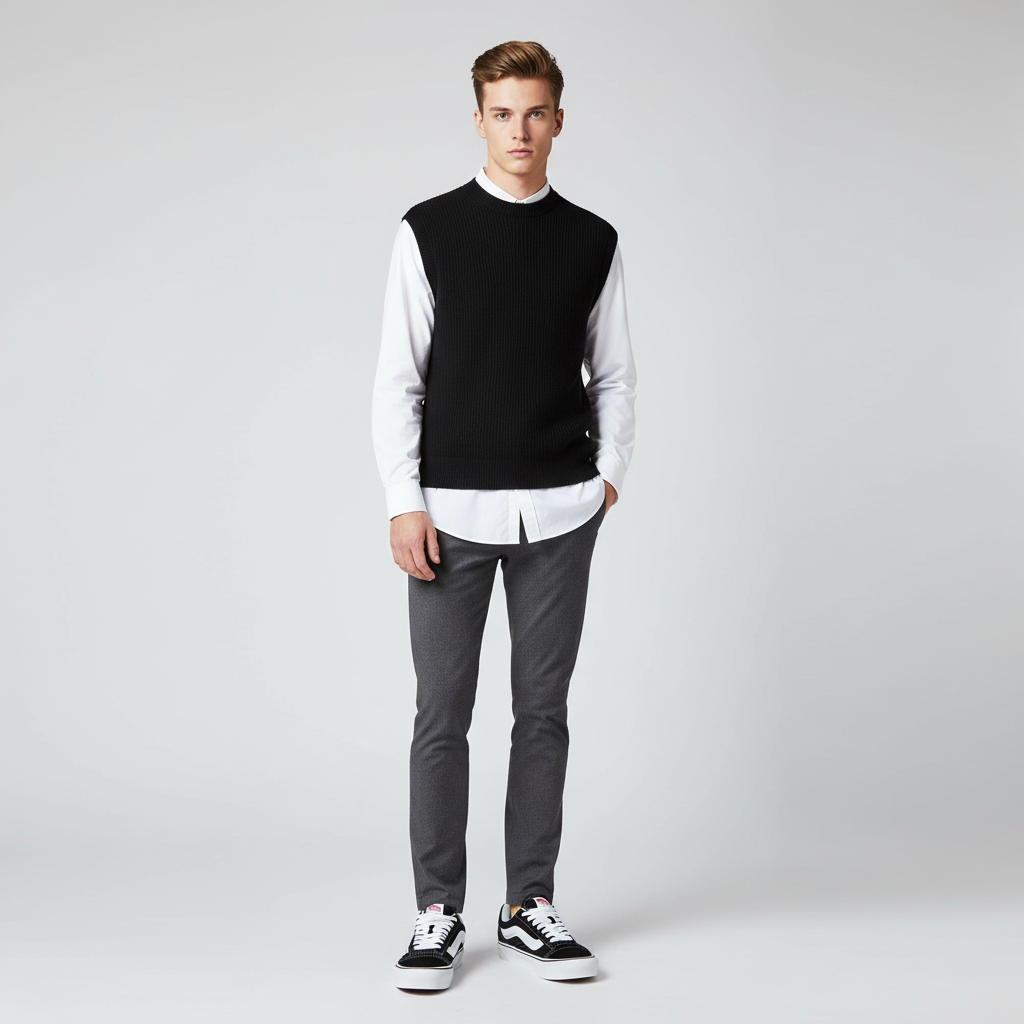 Lookbook Vans Knu-Skool 'Hitam Putih' VN0009QC6BT