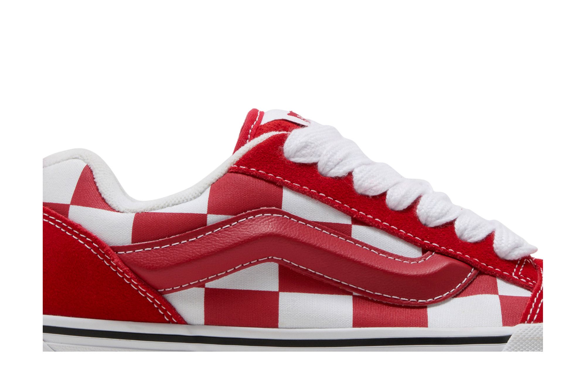 Order Vans Knu-Skool ''Mega Check Rood'' VN0009QCRED