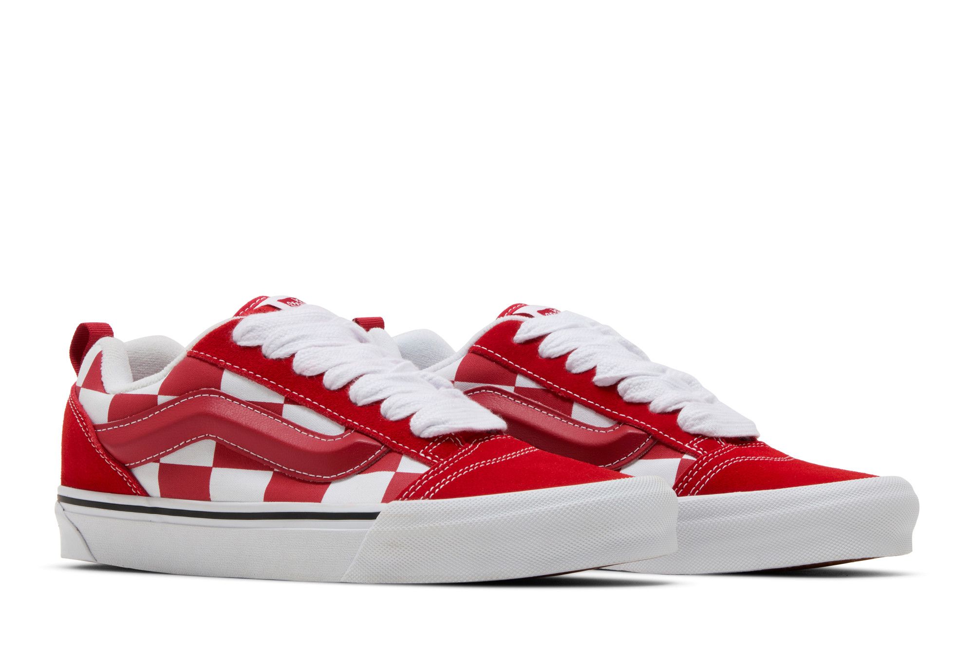 Cheap Vans Knu-Skool ''Mega Check Rood'' VN0009QCRED