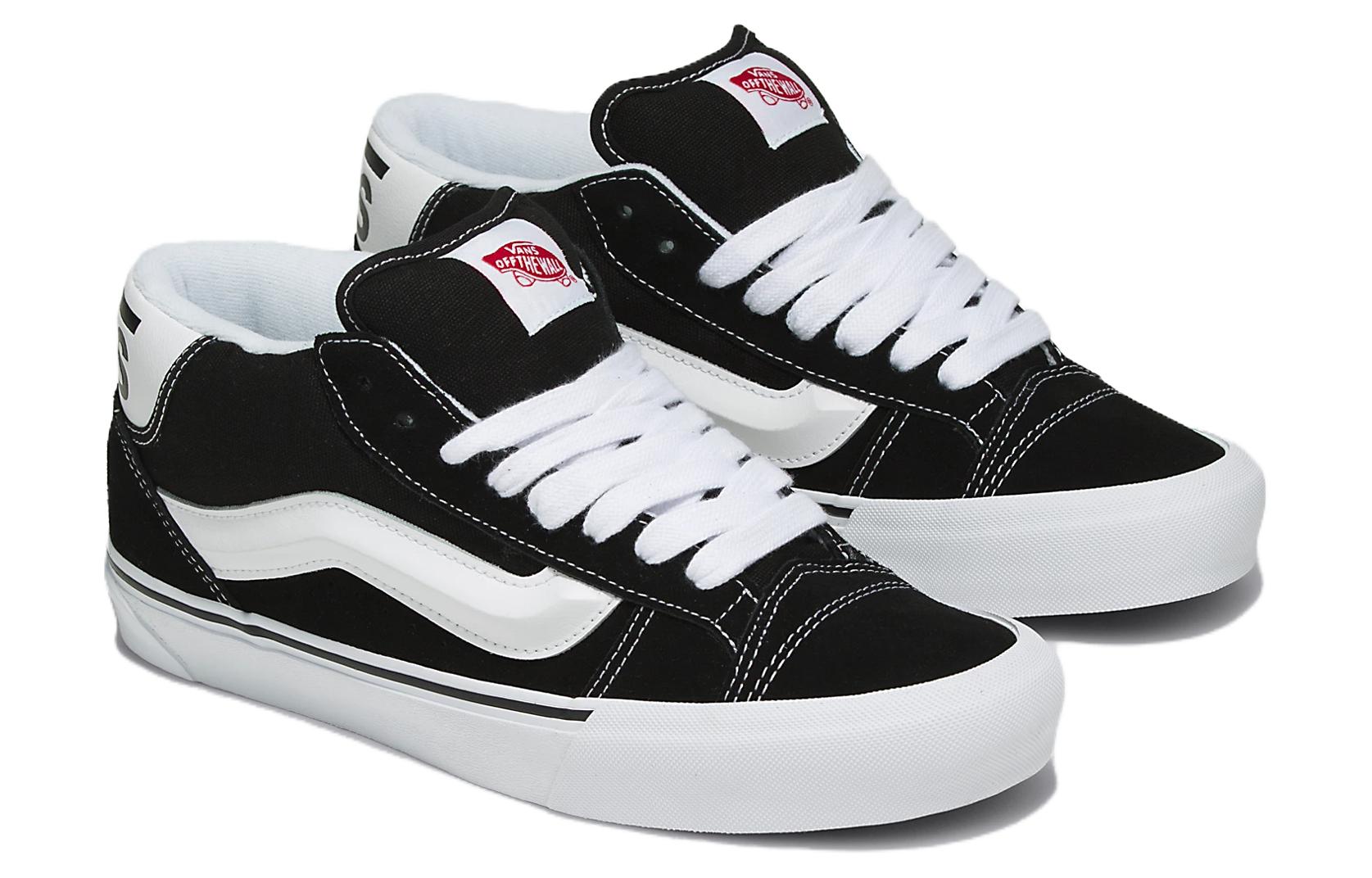 Lookbook ヴァンズ Knu Mid 黒白 (Vanz Knu Mid Kuro Shiro) VN000CQ96BT1