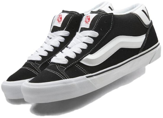 Vans Knu Mid 'Black White' VN000CQ96BT Lookbook Vans Knu Mid 'Black White' VN000CQ96BT