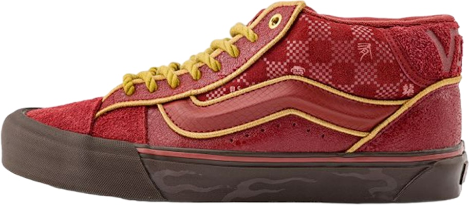 Vans KNU 潮流組合 中筒 滑板鞋 男女款 紅色 Buy Vans KNU 潮流組合 中筒 滑板鞋 男女款 紅色