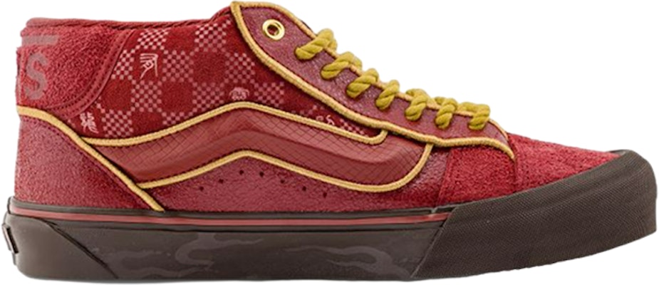 Vans KNU 潮流組合 中筒 滑板鞋 男女款 紅色 Order Vans KNU 潮流組合 中筒 滑板鞋 男女款 紅色