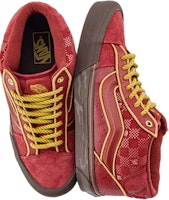 반스 스케이트-미드 '트렌디 패치워크 레드' VN000E56D38 Lookbook 반스 스케이트-미드 '트렌디 패치워크 레드' VN000E56D38