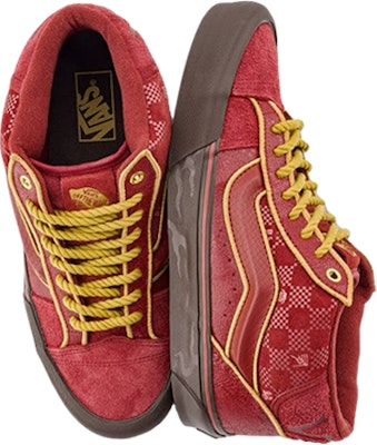 Vans KNU 潮流組合 中筒 滑板鞋 男女款 紅色 Lookbook Vans KNU 潮流組合 中筒 滑板鞋 男女款 紅色