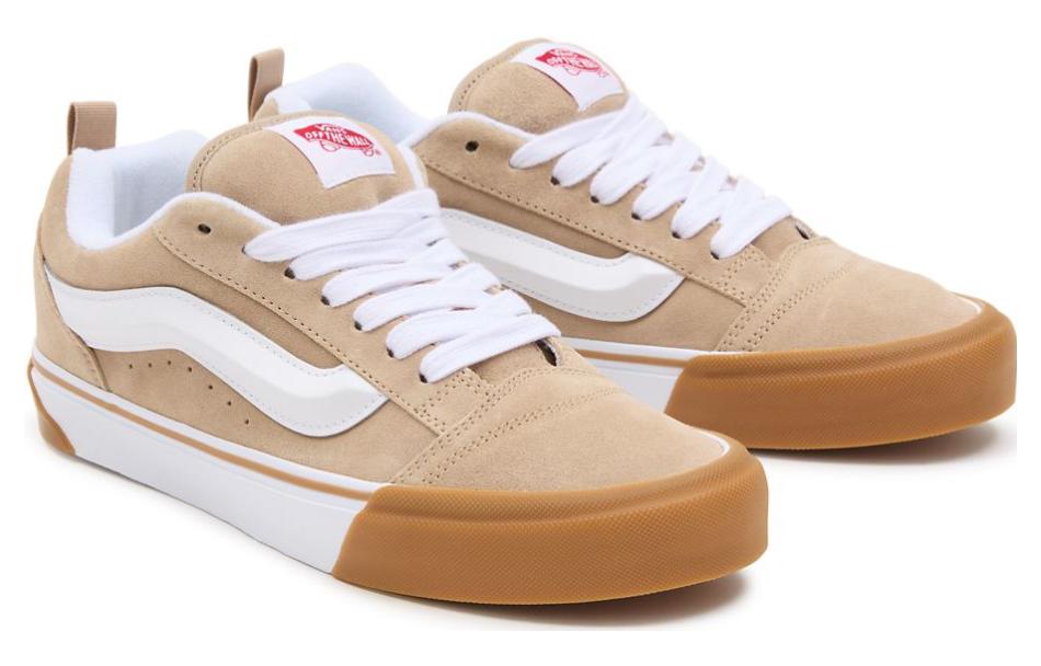 Shop Vans Knu Skool 防滑耐磨 低筒 滑板鞋 男女通用 米白色