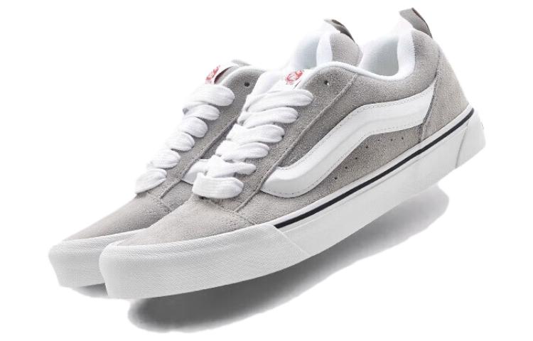Lookbook Vans Knu Skool 面包鞋休閒舒適百搭 減震 低筒 滑板鞋 男女同款 灰色