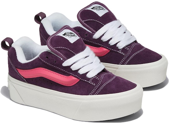Vans Knu Stack 舒適百搭 耐磨透氣 低筒 滑板鞋 男女皆宜 紫色 Order Vans Knu Stack 舒適百搭 耐磨透氣 低筒 滑板鞋 男女皆宜 紫色