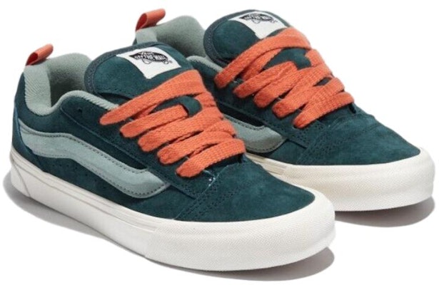 Vans Knu Skool 減震耐磨 低幫 板鞋 男女同款 綠色 Lookbook Vans Knu Skool 減震耐磨 低幫 板鞋 男女同款 綠色