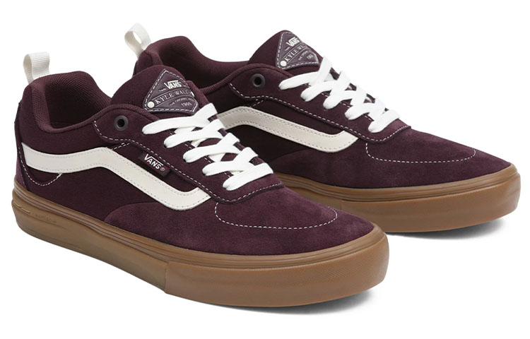 Lookbook Vans Kyle Walker 低筒休閒滑板鞋 男女同款 酒紅色