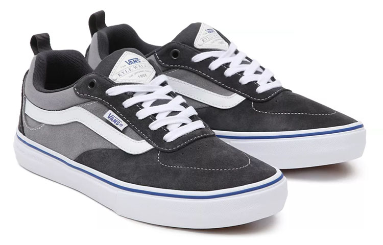 Lookbook Vans Kyle Walker Lage Skate Schoenen Unisex Grijs Wit VN0A5JIEACP