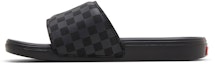 Lookbook Vans La Costa Slide-On 'Triple Black Checkerboard' - Selipar Hitam Penuh Checkerboard VN0A5HF5276