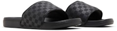Cheap Vans La Costa Slide-On 'Triple Black Checkerboard' - Selipar Hitam Penuh Checkerboard VN0A5HF5276