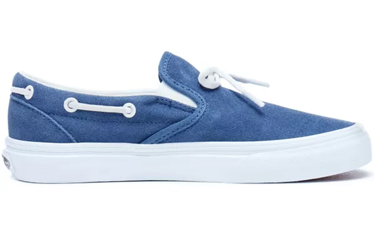 Order Vans 絨面綾帶72 藍白