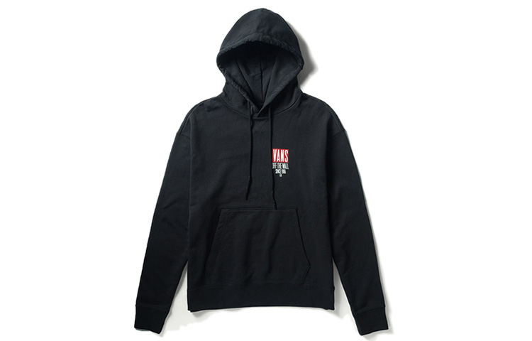 Vans Large Back Logo Hoodie Black - Unisex Casual Wear VN0A3DHABLK