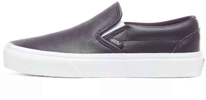 Vans Leather Classic Slip-On 'Black White' VN0A38F7VM9 Buy Vans Leather Classic Slip-On 'Black White' VN0A38F7VM9