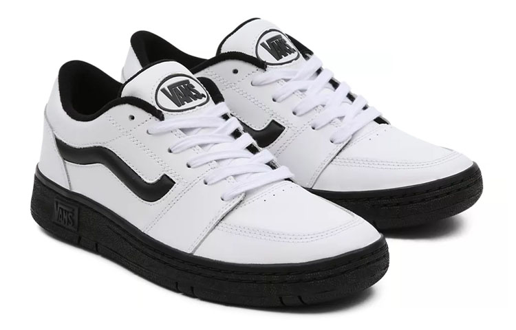 Lookbook Vans Leren Fairlane Sneakers Zwart/Wit VN0A5KR4NJV