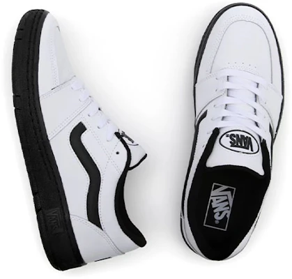 Vans Leren Fairlane Sneakers Zwart/Wit VN0A5KR4NJV Shop Vans Leren Fairlane Sneakers Zwart/Wit VN0A5KR4NJV