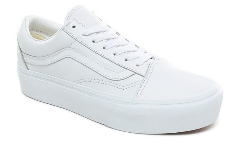 Lookbook Vans OLD SKOOL PLATFORM in Pelle Bianca VN0A3B3UOER