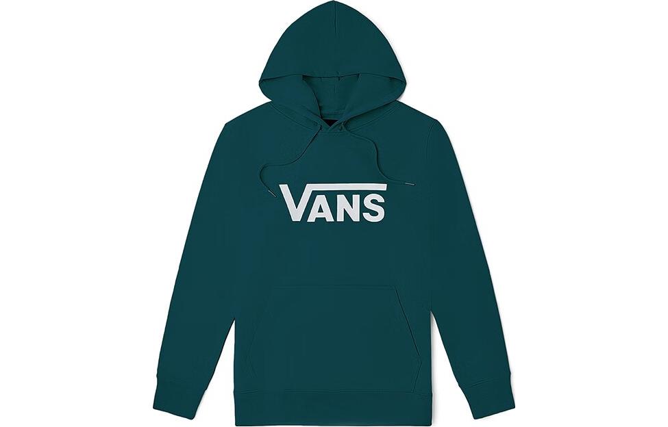 Vans Letter Logo Retro Printed Loose Hoodie Unisex Green VN0A4MM960Q