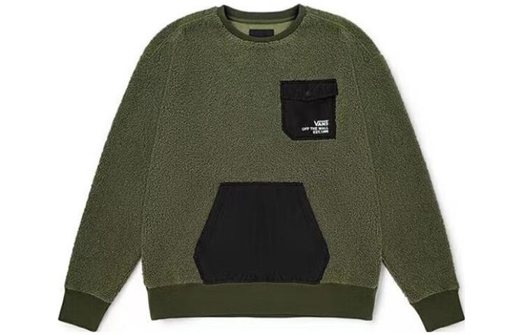 Vans Letter Patch Crewneck Pullover Sweatshirt Grey VN0A5H7MKCZ