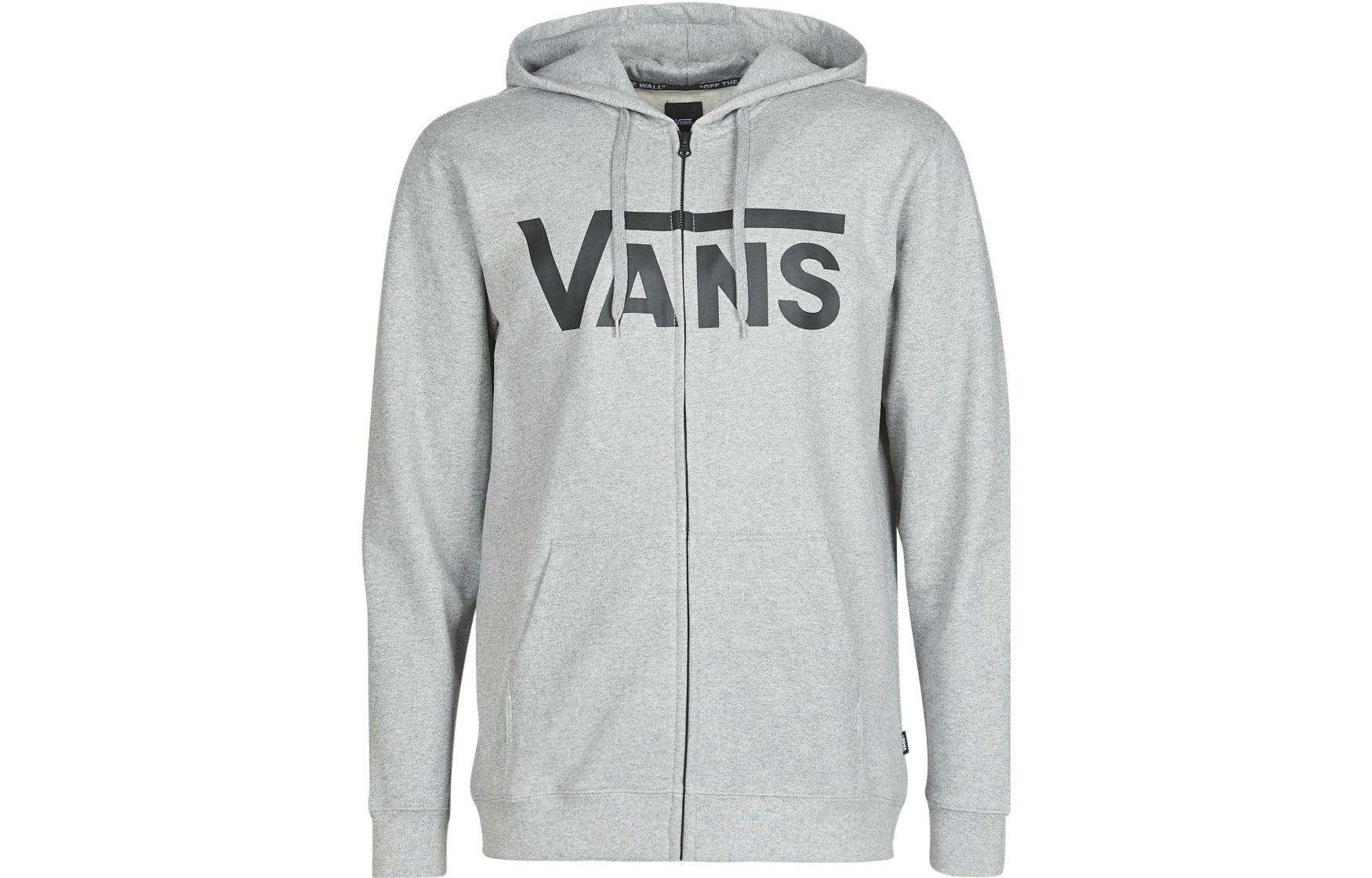 Vans Light Gray Alphabet Zip-Up Fleece Hoodie VN0A456CADY1