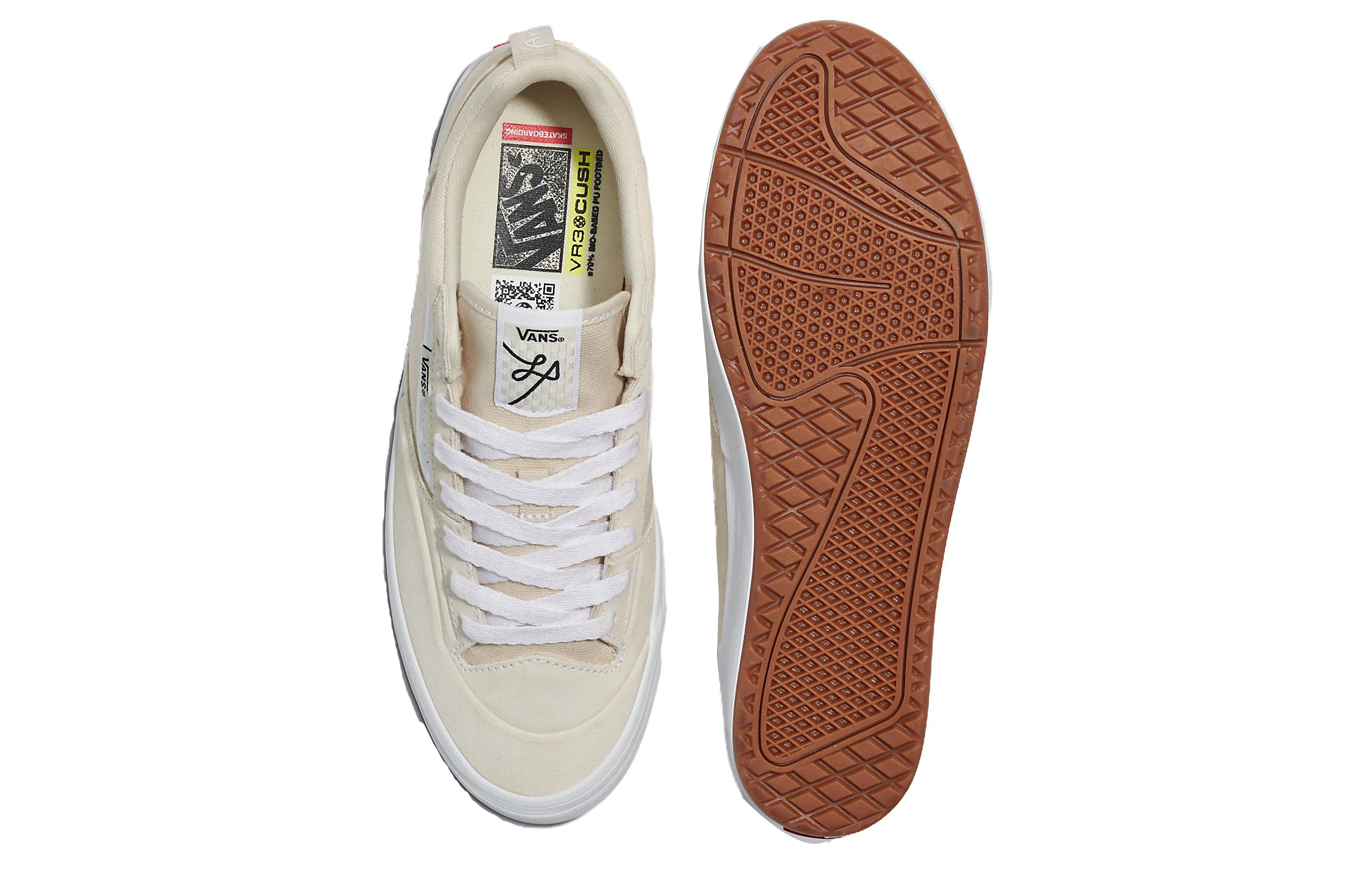 Shop Vans The Lizzie Low 'Beige' Sepatu Sneaker Coklat Muda VN000CBTDJR