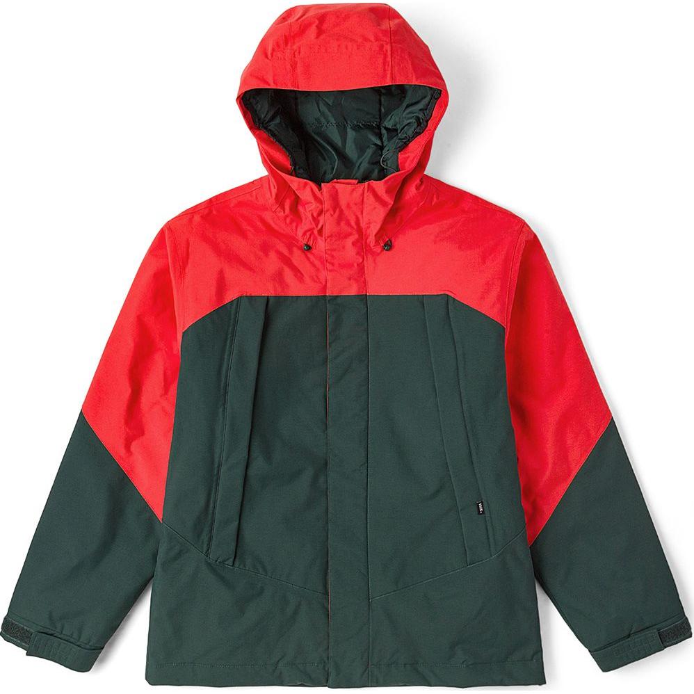 Vans Logo Colorblock Hoodie Jacket Unisex Maroon/Sage Green VN0009UFDRP