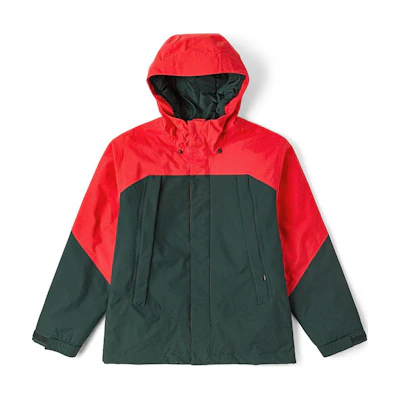 Vans Logo Colorblock Hoodie Jacket Unisex Maroon/Sage Green VN0009UFDRP