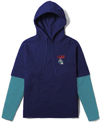 Vans Logo 拼色印花連帽衫 藍色 男女款 VN0A5F3PLKZ Buy Vans Logo 拼色印花連帽衫 藍色 男女款 VN0A5F3PLKZ