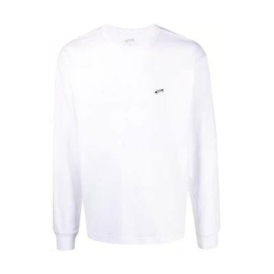 Vans Logo Embroidered Pullover Crewneck Sweatshirt White VN0A5E1LWHT