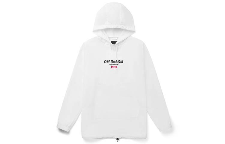 Vans Logo Graphic Hoodie Jacket White VN0A489XWHT