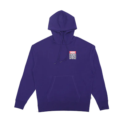 Vans Logo Graphic Purple Hoodie Unisex Pullover VN0A4BPM4N1