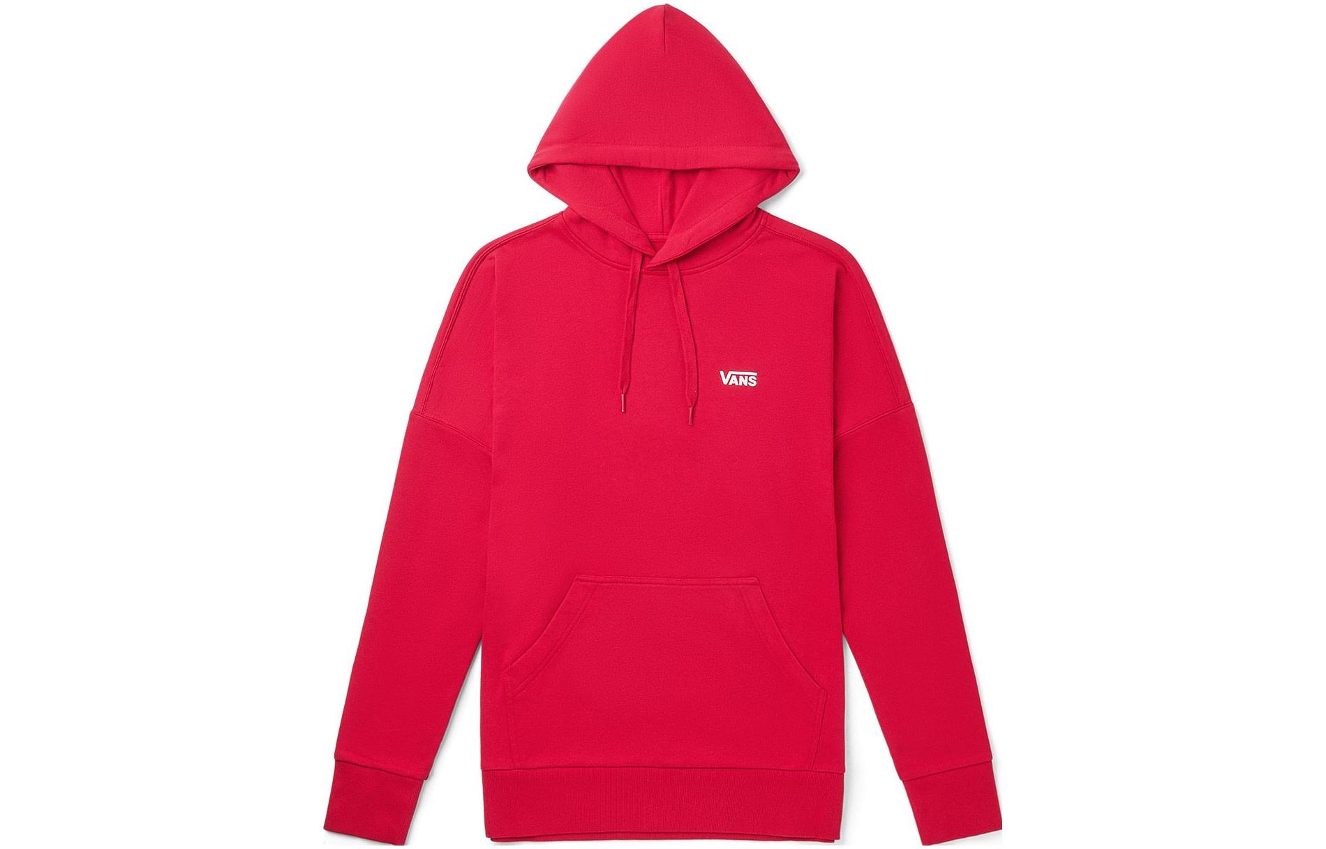 Vans Logo Letter Print Unisex Sweatshirt Red VN0A4MMIFTZ