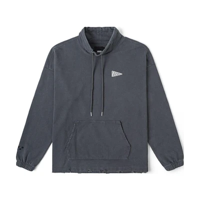 Vans Logo Outdoor Casual Pullover Sweatshirt Unisex Grey/Black VN000J0M1O7