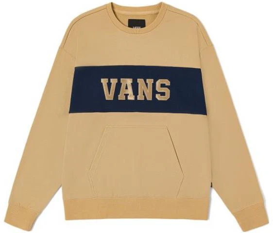 vans-logo-patchwork-pullover-casual-sweatshirt-unisex-clay-color-vn-0002-hryuu