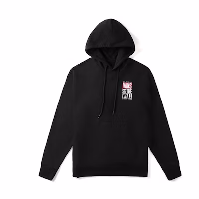 Vans Logo Pullover Hoodie Black Unisex Casual Style VN0A4ML3BLK