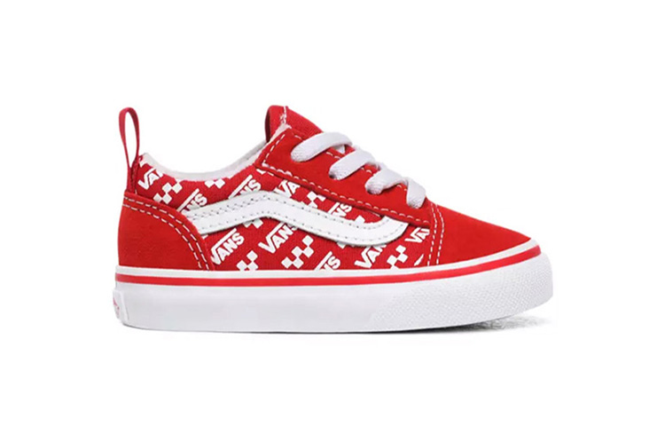 Vans Logo Repeat Elastic Lace Old Skool Red 圖 2